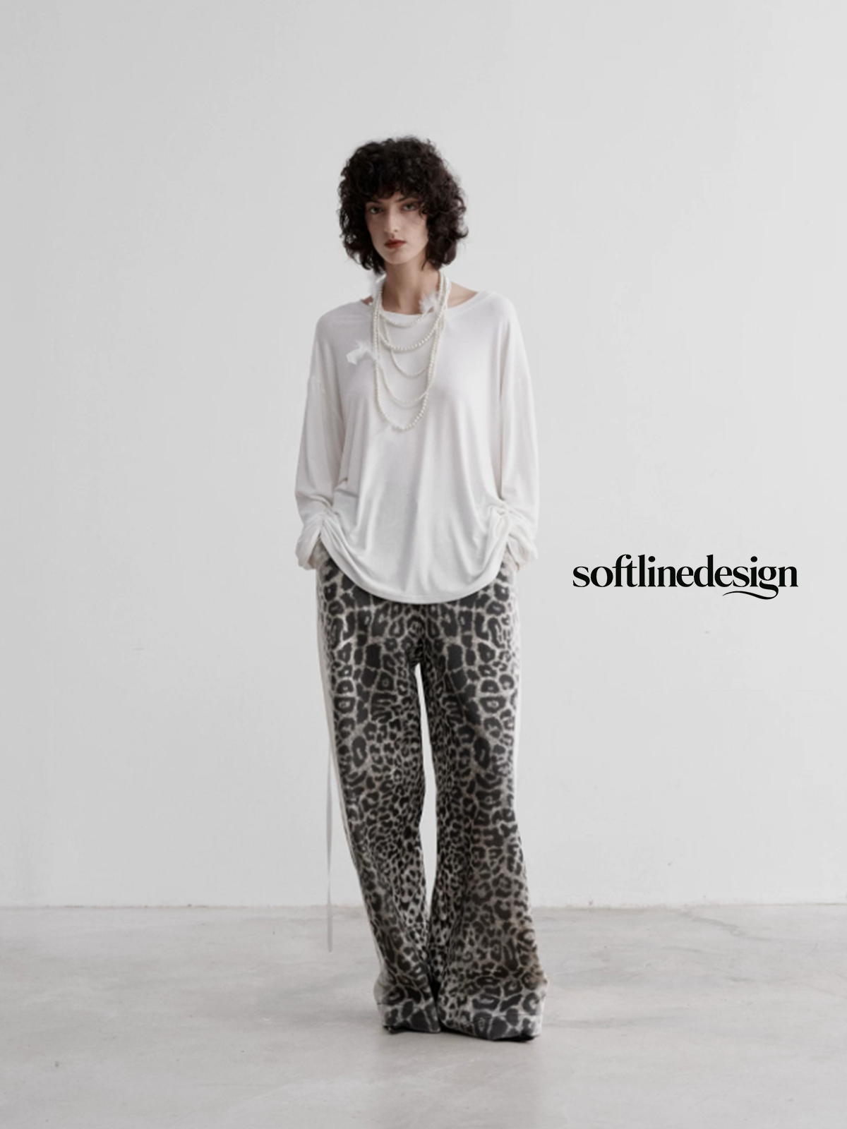 Wild Mirage Leopard Wide-Leg Pants