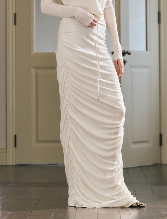 Willow Wool Pleated Skirt