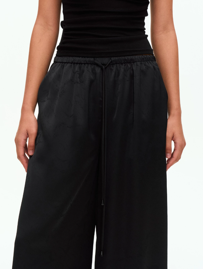 Jacquard Flow Drawstring Pants