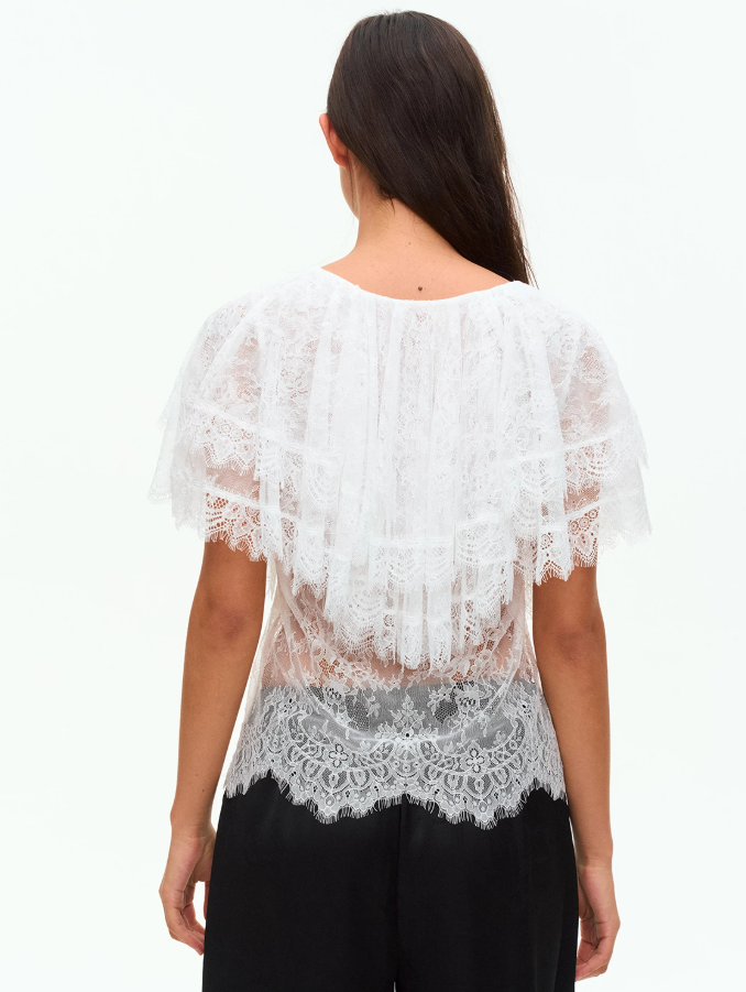 Rosalie Lace Cascade Top