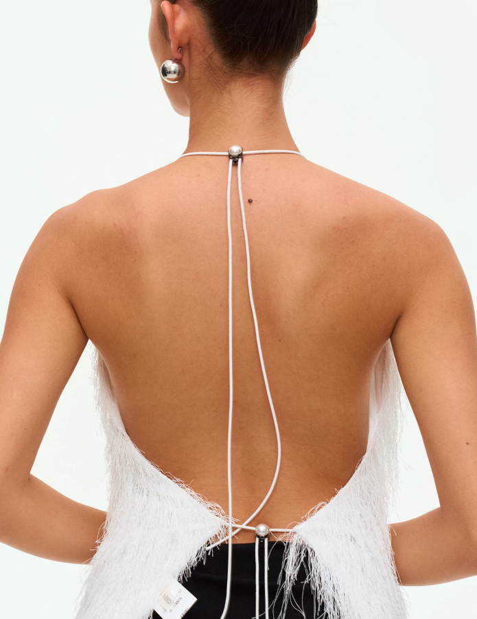 Swaying Tide Open-Back Halter Top