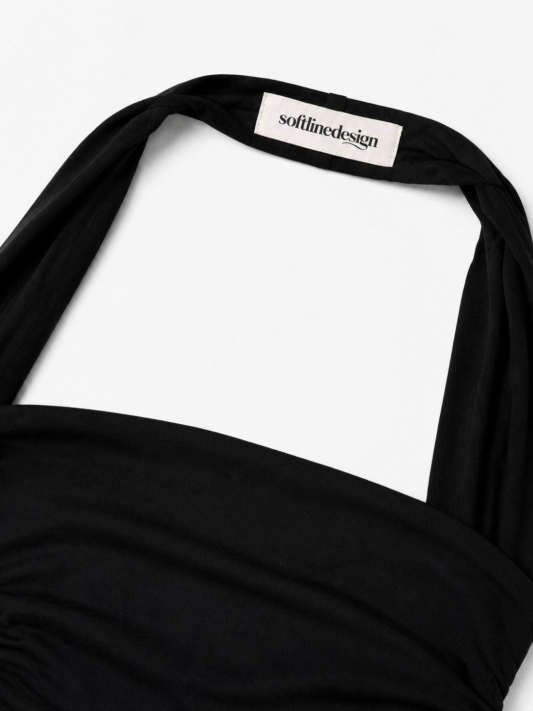 Noir Wrap Bandeau Top