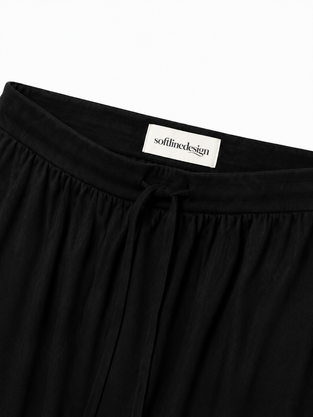 Noir Eclipse Slit Midi Skirt