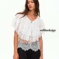 Rosalie Lace Cascade Top