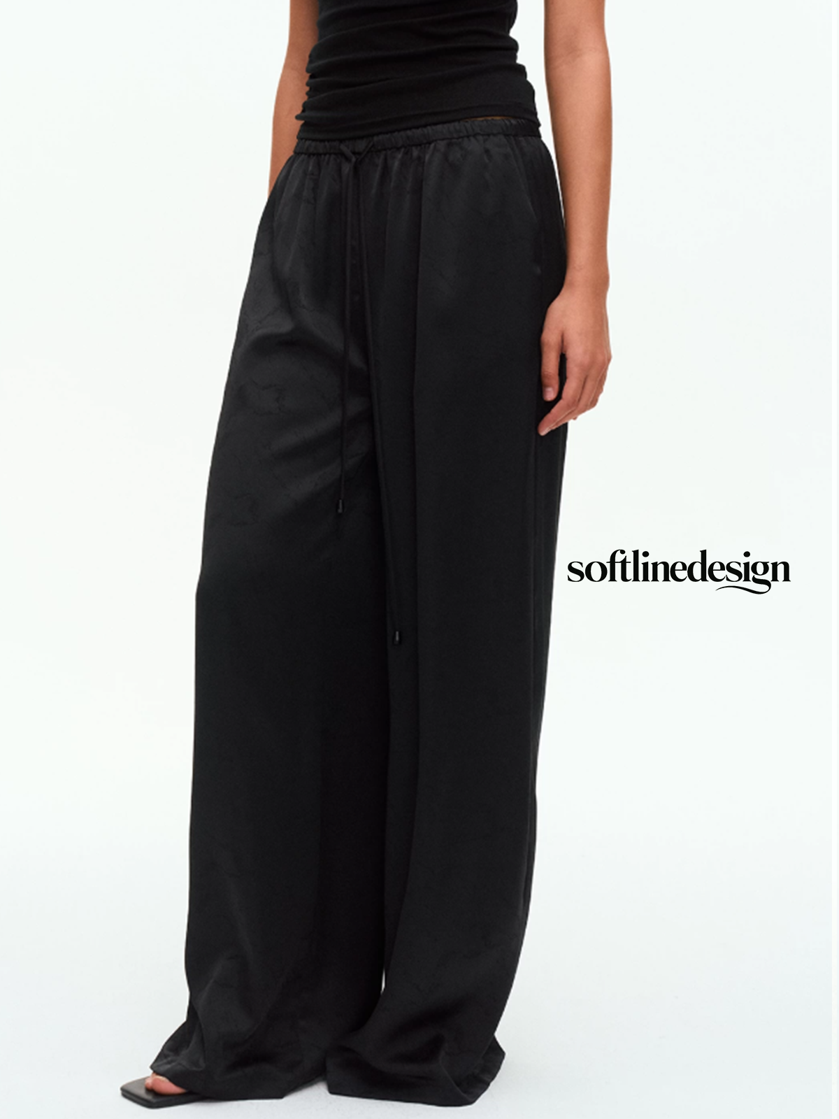 Jacquard Flow Drawstring Pants