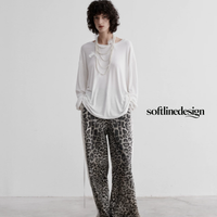 Wild Mirage Leopard Wide-Leg Pants