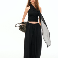 Elysian Ribbon One-Shoulder Bandeau Top