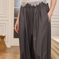 Silver Drift Striped Wide-Leg Pants