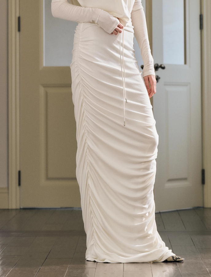 Willow Wool Pleated Skirt