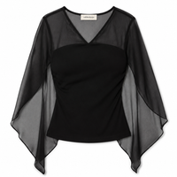Balance One-Sleeve V-Neck Top