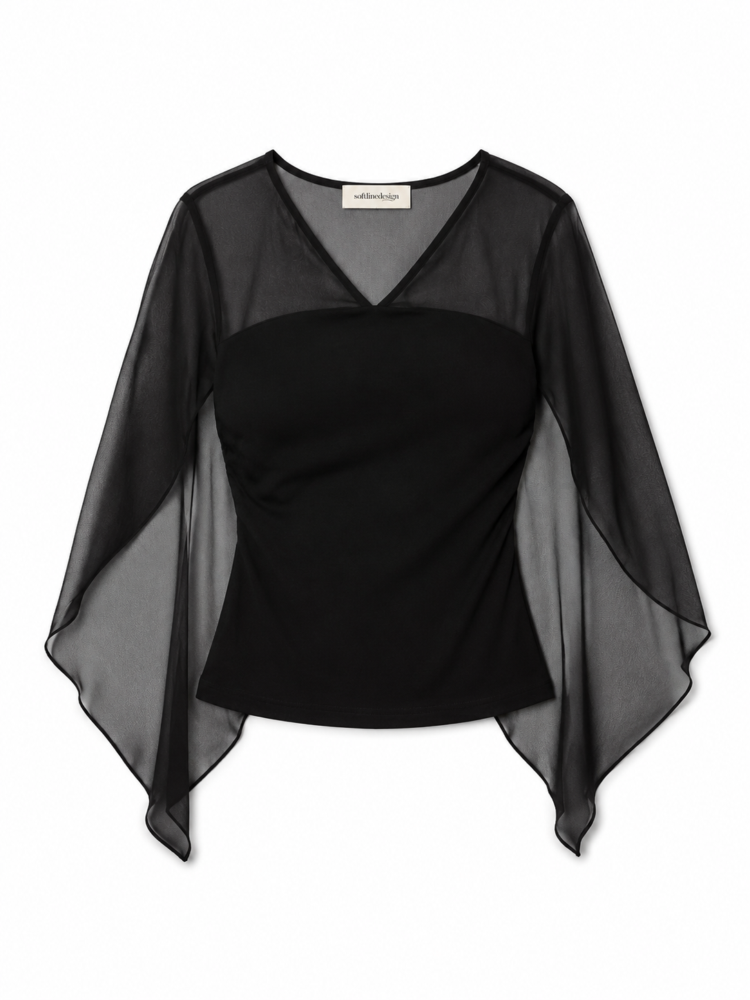 Balance One-Sleeve V-Neck Top
