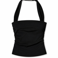 Noir Wrap Bandeau Top