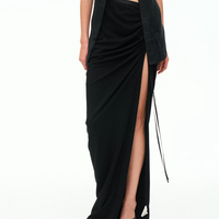 Muse High-Slit Midi Skirt