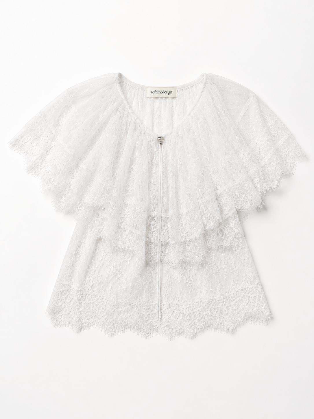 Rosalie Lace Cascade Top