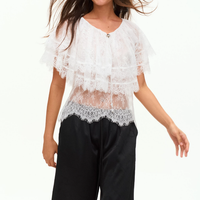 Rosalie Lace Cascade Top