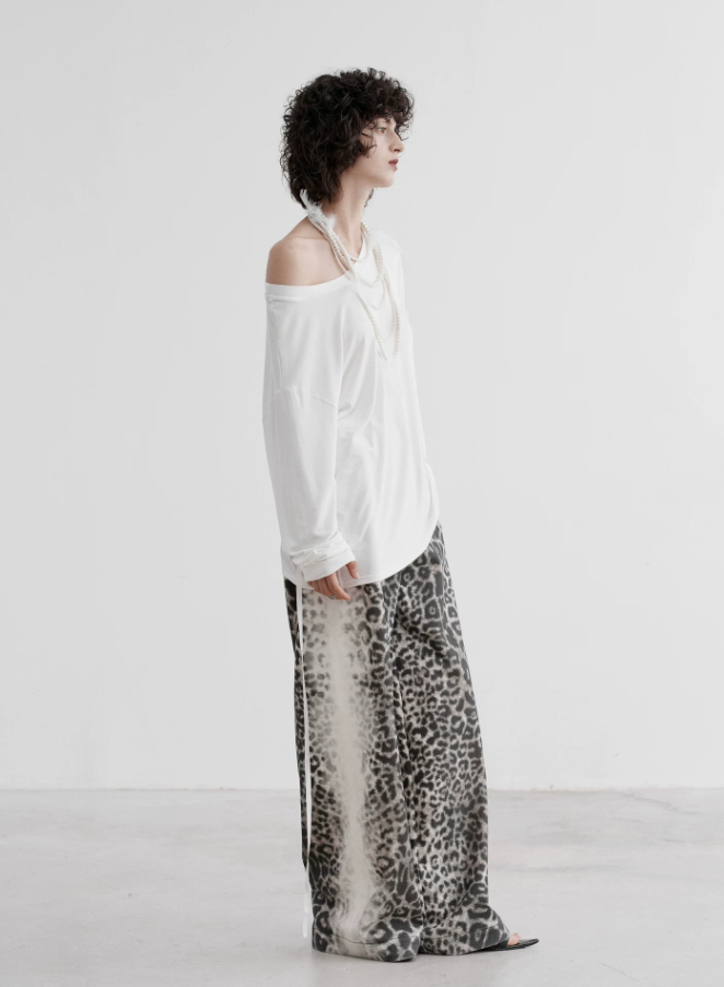 Wild Mirage Leopard Wide-Leg Pants