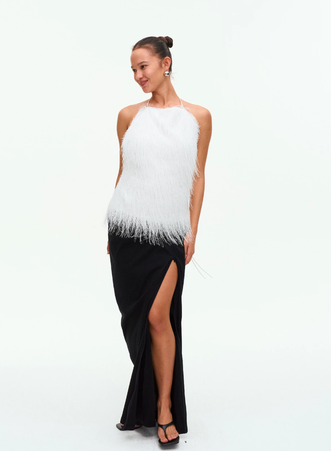 Swaying Tide Open-Back Halter Top