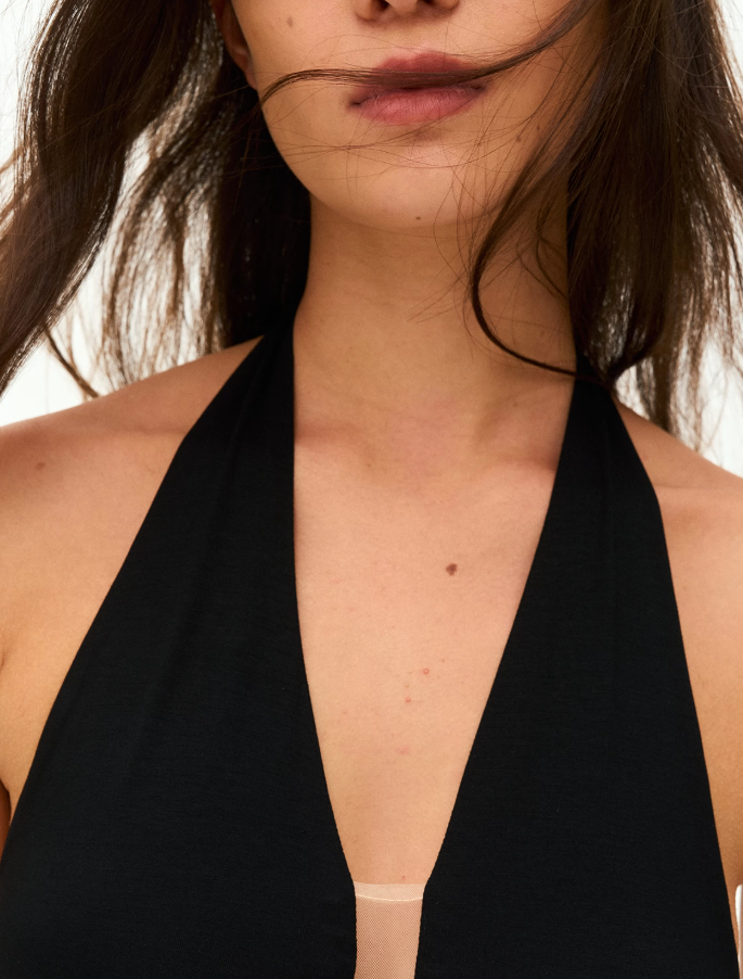 Aurelia Sculpted Halter Bodysuit