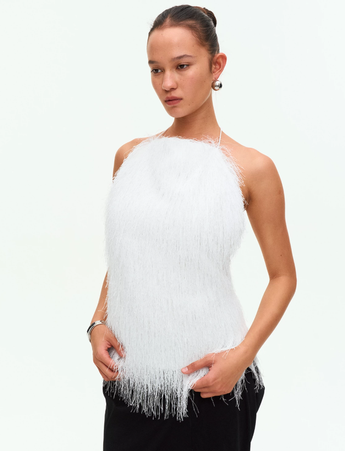 Swaying Tide Open-Back Halter Top