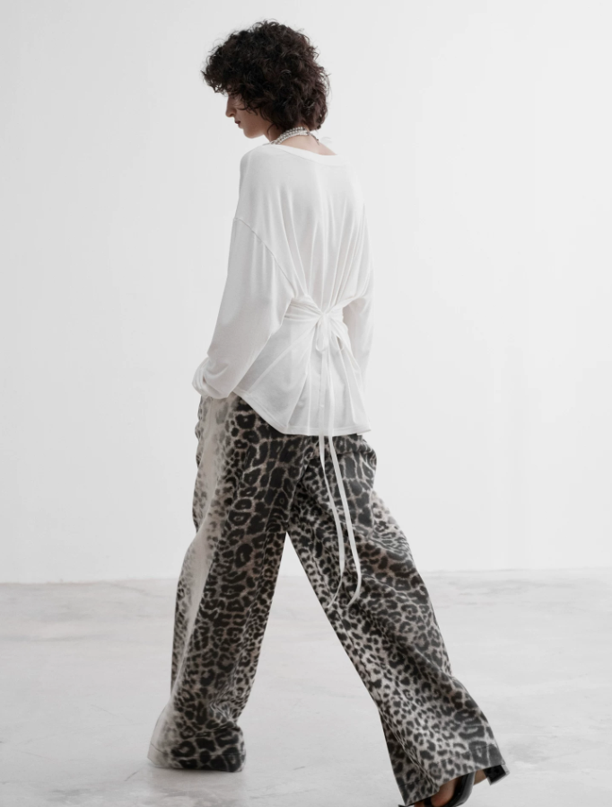 Wild Mirage Leopard Wide-Leg Pants