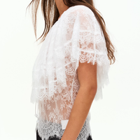 Rosalie Lace Cascade Top