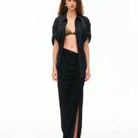 Muse High-Slit Midi Skirt