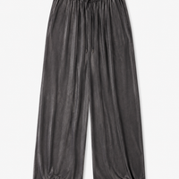 Silver Drift Striped Wide-Leg Pants