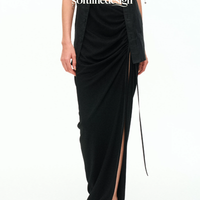 Muse High-Slit Midi Skirt