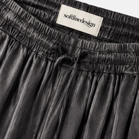 Silver Drift Striped Wide-Leg Pants