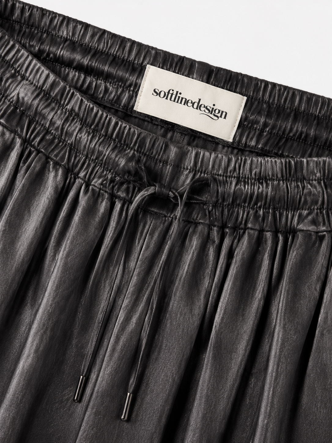 Silver Drift Striped Wide-Leg Pants