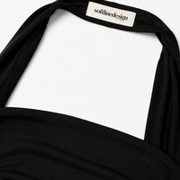 Noir Wrap Bandeau Top