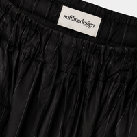 Midnight Drift Striped Wide-Leg Pants