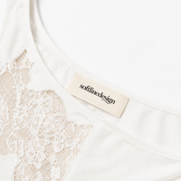 Noir Asymmetry Lace Cami